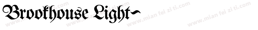 Brookhouse Light字体转换